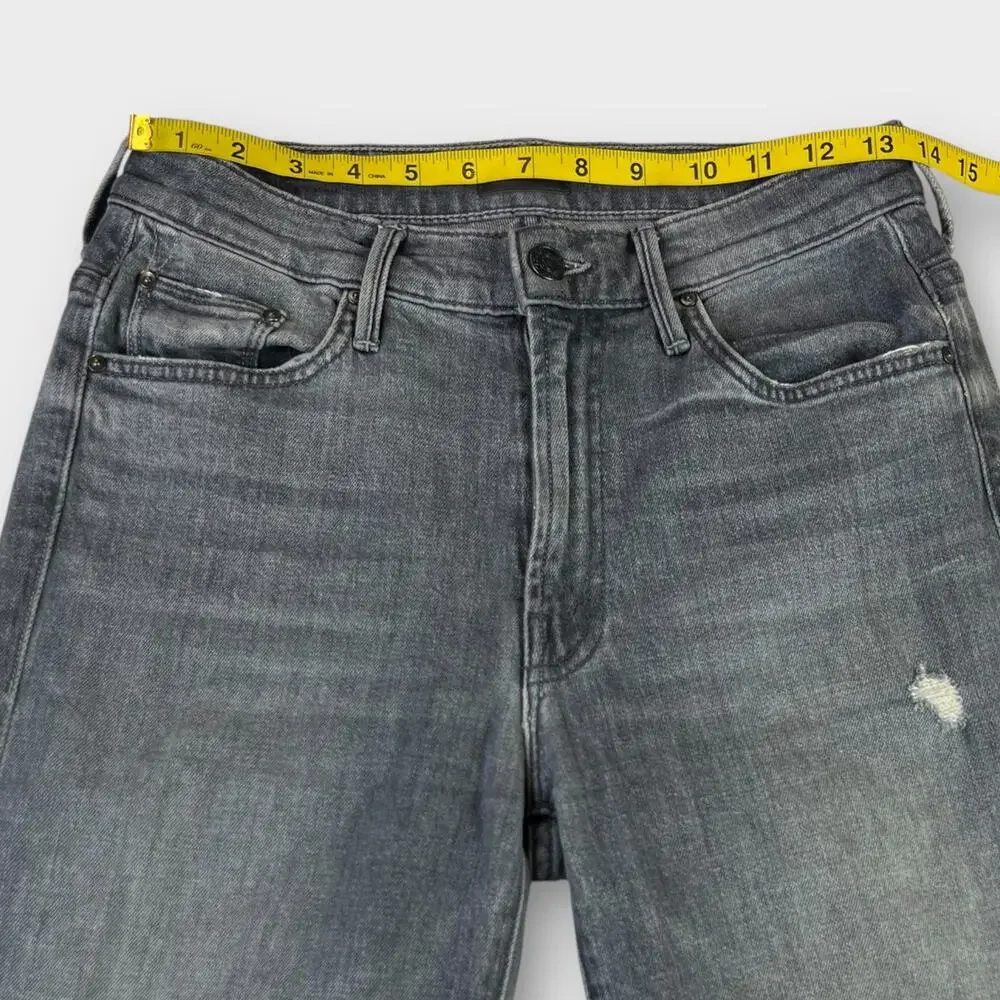 MOTHER The Insider Crop Step Fray in Ace of Spades Size 27 - Picture 9 of 10